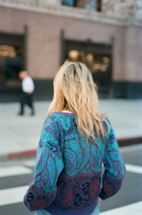 Theresa Manchester on the streets of downtown LA, shot by Parker Woods, 2014 www.theresamanchester.com