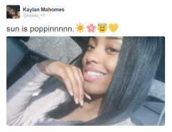 The-Perks-Of-Being-Black:  “When Kaylan Mahomes Posted A Recent Car Selfie With