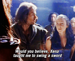 knitforbrains:madlori:always reblog.just because you are a badass warrior woman who can cut a man in