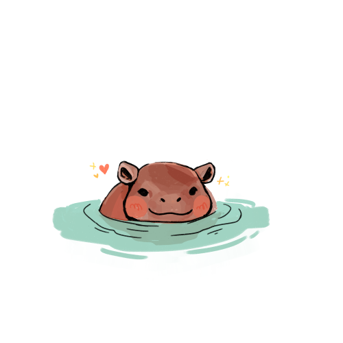 rosarrie:another baby hippo