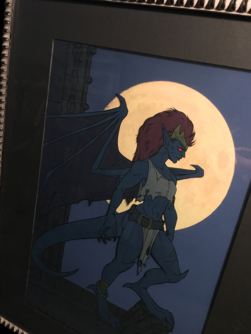 shoomlah:my finished hand-painted cel of Demona for the Disney Afternoon show over at Gallery Nucleu