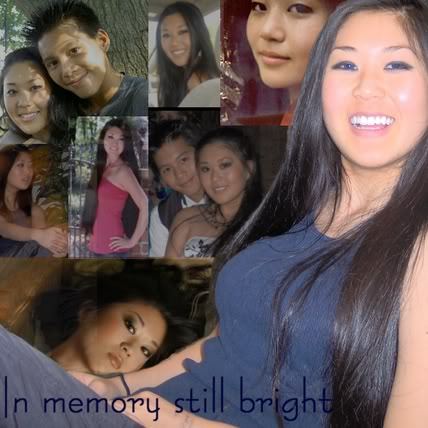 A toast: to absent friends, in memory still bright.
This is my friend Ashleigh Webster. She died 8 years ago. I still miss her. She was good and she was kind and she should not have died. But she did. She decided she did not want to live, and so she...