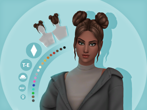 Rae HairstyleMaxis Match HairstyleAvailable for Teens-Elders18 EA swatchesHat compatibleBGCDownload 