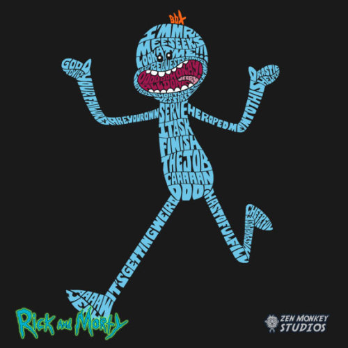 The current official Rick and Morty t-shirts at Zen Monkey Studios!