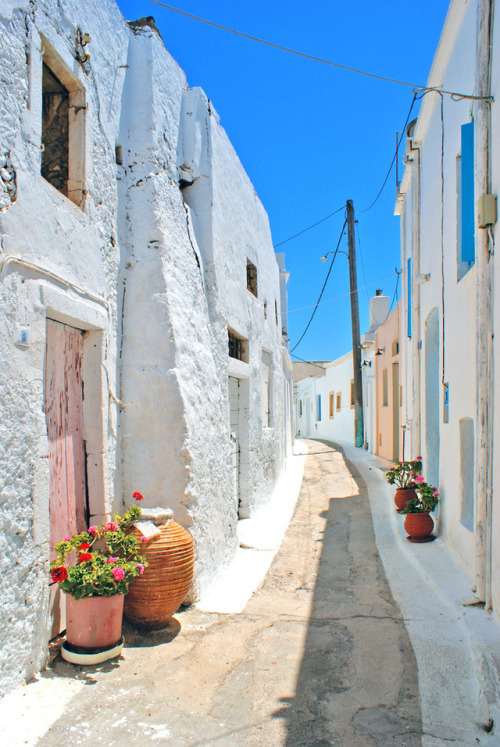 Alley in Cythera, Greece