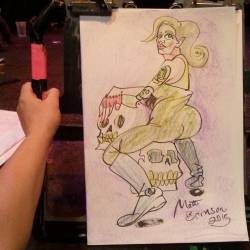 Drawing Allix Mortis at Dr. Sketchy’s