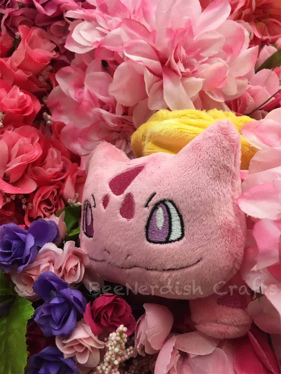 rose bulbasaur plush
