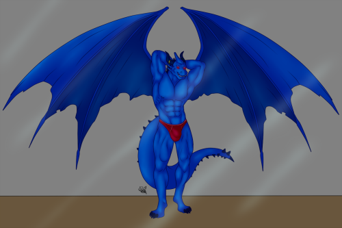 “Hmph…I feel so much stronger now…bet that punk Nene could never hope to beat me.”  (Commission done by GammaUzumaki, who did a fine sexy rendition of Blue Dragon)