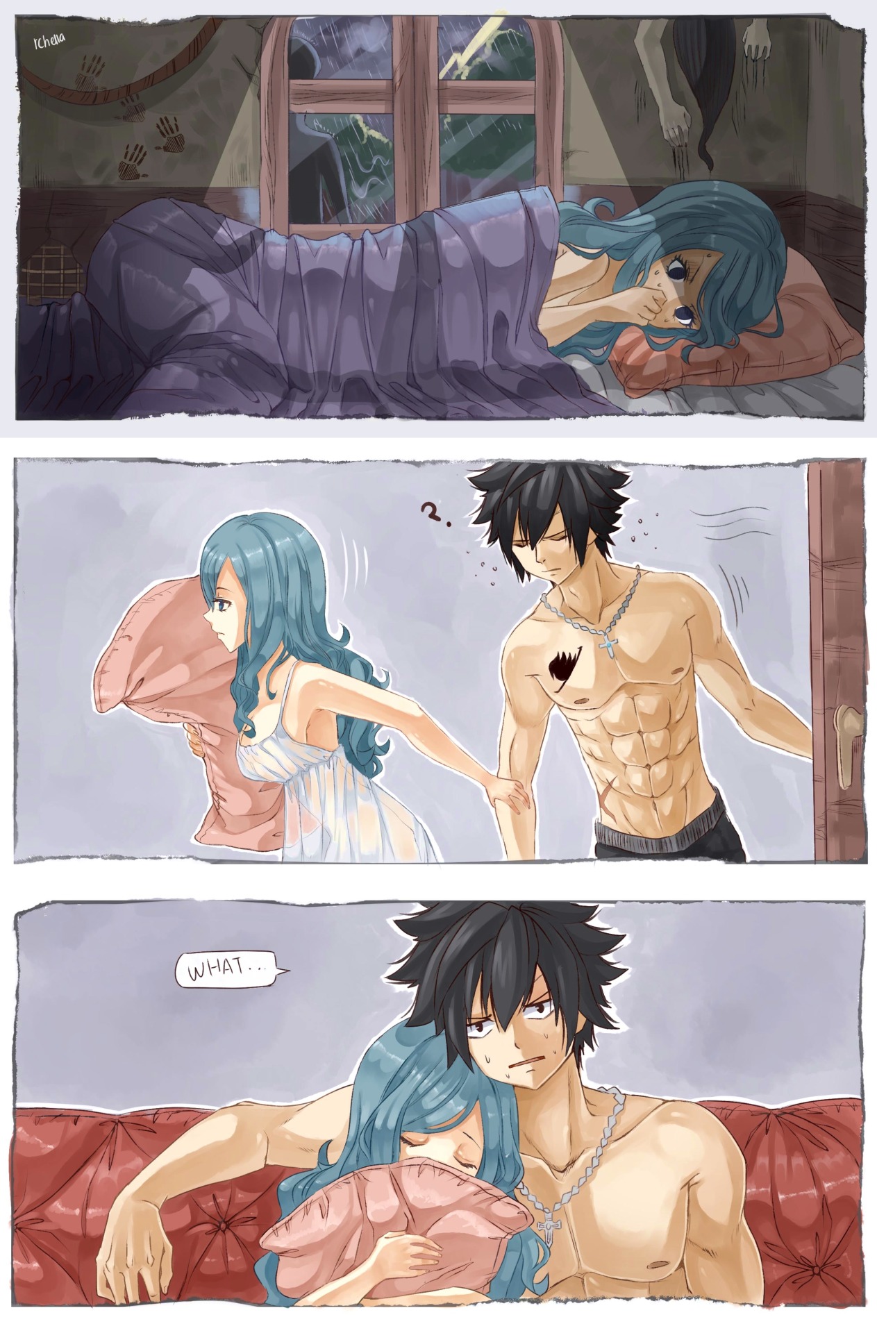 rchella:  Promtp 6 - FearJuvia : “ gray-sama, its because you dont let juvia sleep
