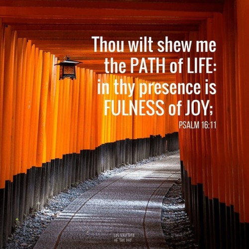 Thou wilt shew me the path of life: in thy presence is fulness of joy; at thy right hand there are p
