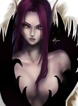 league-of-legends-sexy-girls:  BlackThorn Morgana by ~azinqe 