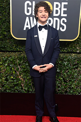 dailystrangerthings:  Stranger Things Cast attends 75th Annual Golden Globe Awards in Los Angeles | 7th Jan 2018