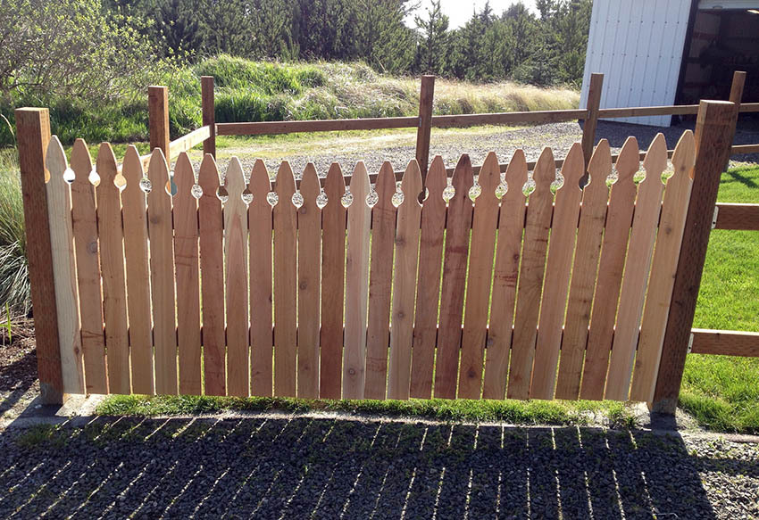 Designing Idea — Installing cedar picket fence with pressure...