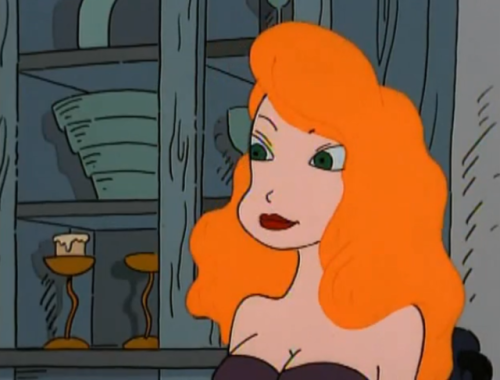 Kathy Lee (real name: Heather McMannos) from the 1997 episode of Duckman called “My Feral Lady”.