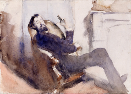 Portrait ofPaul-César Helleu JohnSinger Sargent (American; 1856–1925)ca. 1882–85Watercolor in tones 
