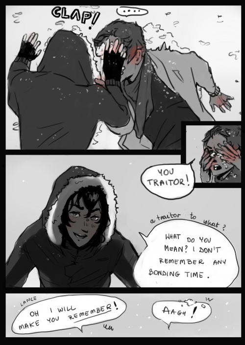 coolnonsenseworld:For @little-lucky-stars ! Winter &amp; Klance was the prompt. Early Merry Christma