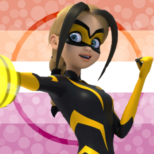 Pride 2022: Lesbian + French Miraculous Superhero IconsPlease reblog and credit me if you use!