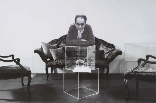 Giulio Paolini, Studio per ‘Sala d'attesa’ (Ermite à Paris), (collage on digital print),