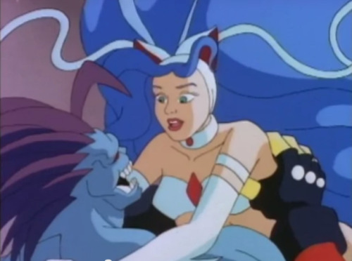 this is the terrible darkstalkers cartoon made by graz entertainment in 1995. it was marketed as a childrens cartoon, so it removed uh… pretty much everything that made darkstalkers what it was. it also included a little kid who was the descendent