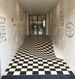 sixpenceee:Perfectly flat floor, designed to stop people from running in the hallway.