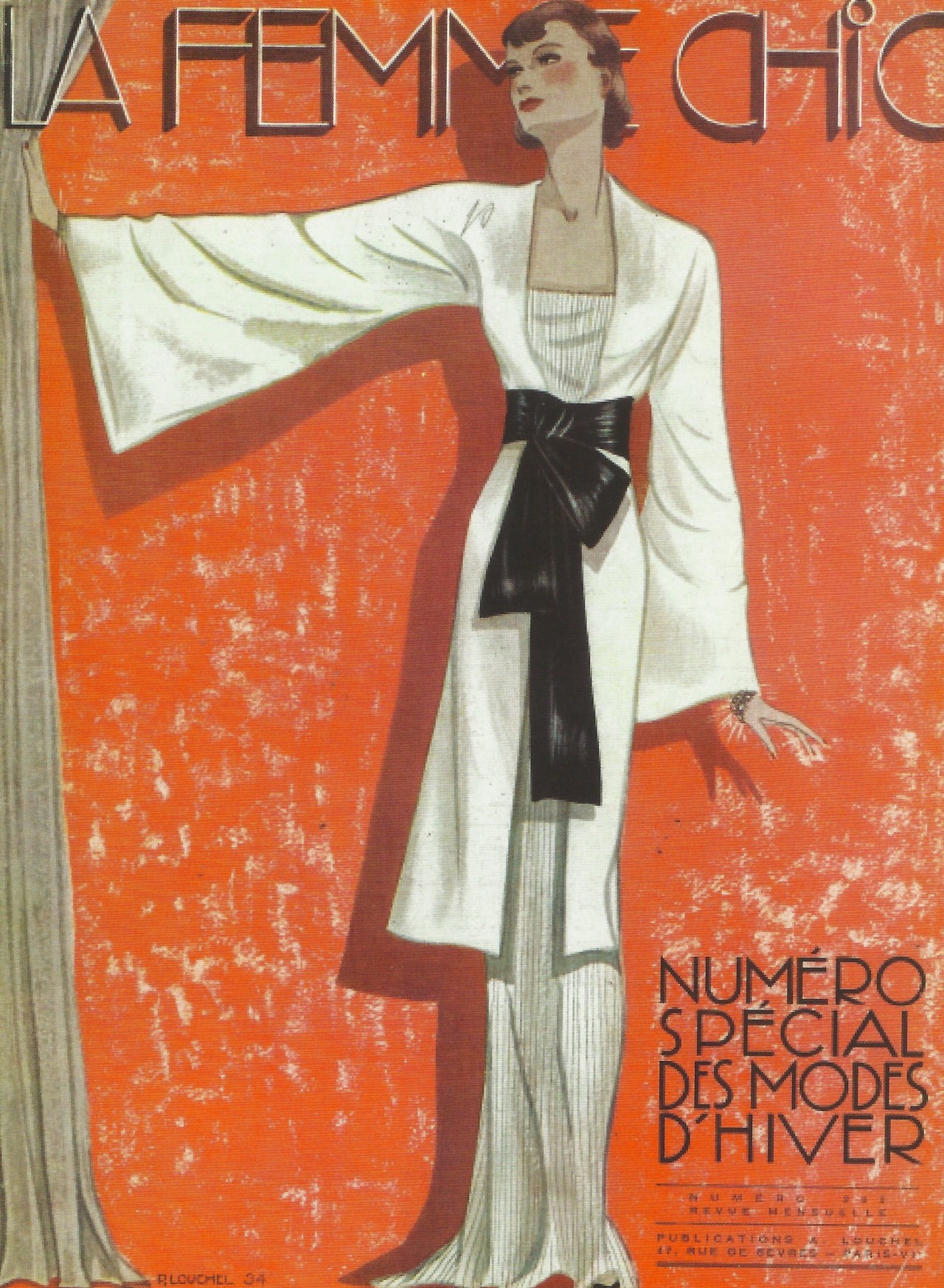 fantomas-en-cavale:  Ensemble du soir en couverture de La Femme Chic, 1934 