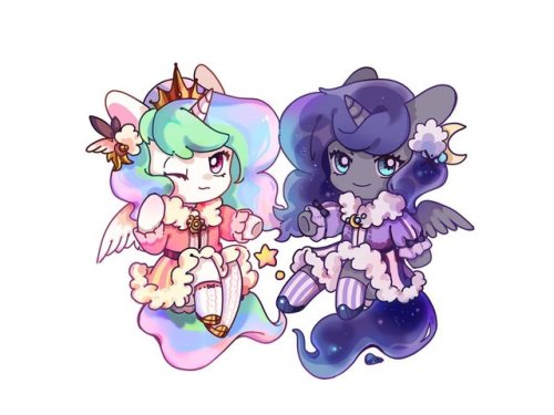 texasuberalles:Celestia and Luna  by Nitrogenowo 