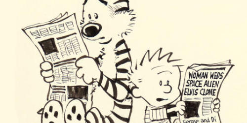 blondebrainpower:Calvin and Hobbes by Bill