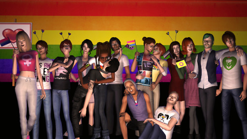 jayjixi - Belladonna Cove’s pride parade!(for @totallymaxis‘ pride...