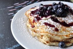 lustingfood:  Blueberry Pancakes 