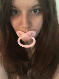 shy-little-girl:  I adore my paci from @onesiesdownunder!