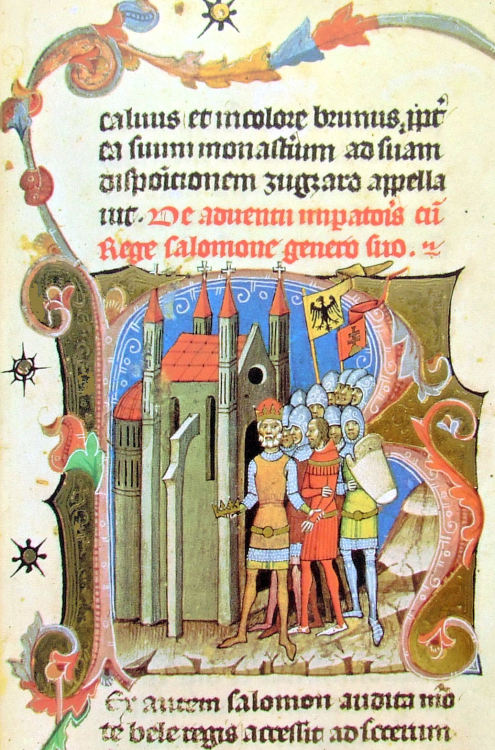 Illuminations from the Chronicon Pictum, made in Kingdom of Hungary between 1358–1370