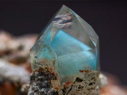 ifuckingloveminerals:  Ajoite, Quartz Messina Mine, Musina, Vhembe District, Limpopo Province, South Africa