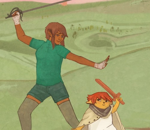 enscaper: Adi and Nana from Amj’s comic, Travelogue Here’s the fantastic fanart I mentio
