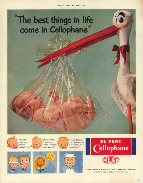 1950s Du Pont Cellophane ads