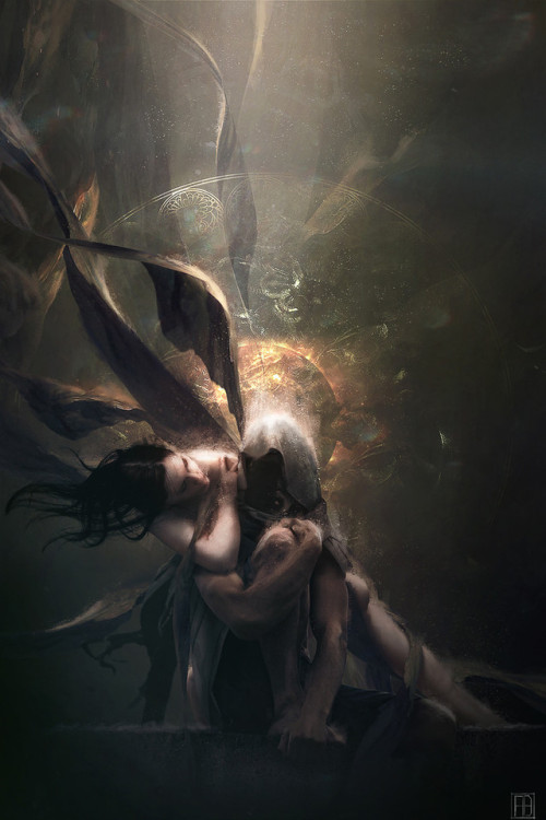 theartofmany: Artist: Adam BurnTitle: Despair“Trying my hand at a fairly different, more paint