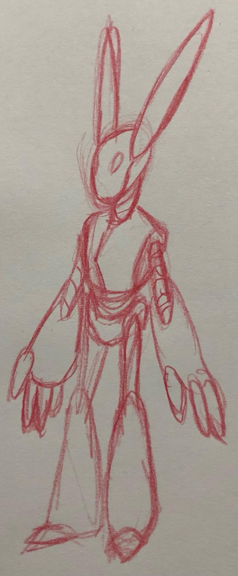 Little Robot Rabbit Boi. I Enjoyed Drawing Them. Nice Simple Shapes.