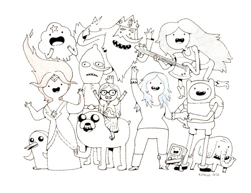 skronked:some adventure time drawings i made for some kind folks who donated money to BLM charities.   by former character & prop designer/BG designer/storyboard artist Andy Ristaino