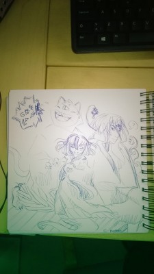 sketching stuff.(~ O)3(O )~ it took me 19 minutes to draw this to my ballpoint pen.