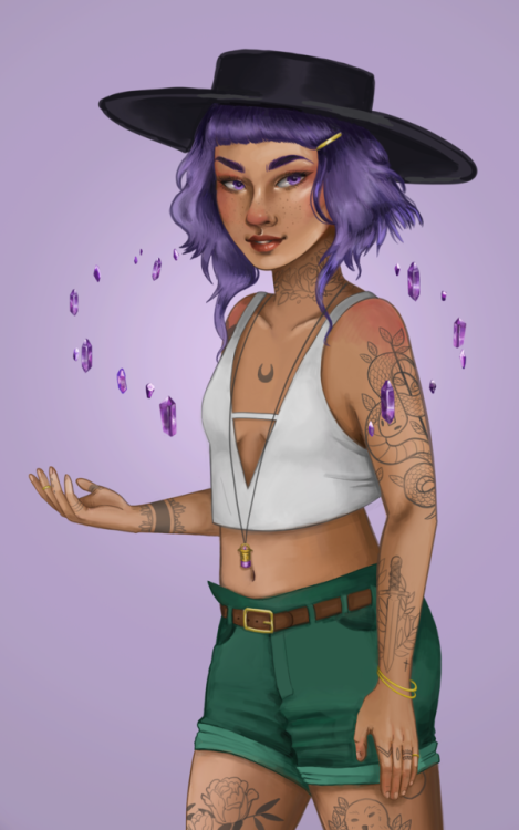 Done for the Draw This On Your Style challenge on instagram. I redrew Jacqueline Deleon’s Amethyst W
