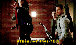 warriorocteivia:  the flash/arrow crossover &gt;&gt; thea queen.