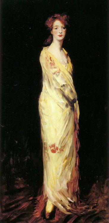 Robert Henri, Marjorie in a Yellow Shawl, 1909
