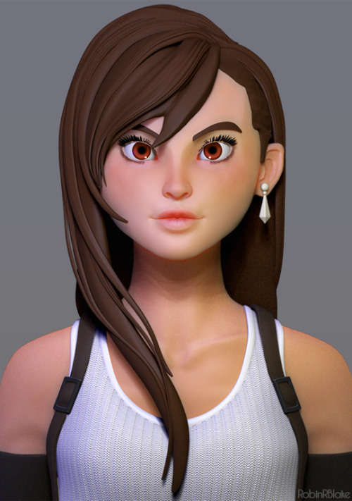 Started a sculpt of Tifa that was supposed to be just a bust but now Im doing a full body sculpt!, t