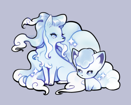 oneiir:The Fluffy Trio: now available in big and smol sizes!