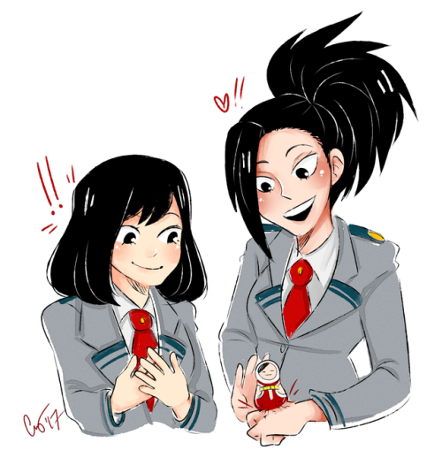 tokoyumi:  okay look i never thought id have feelings and a need for a friendship between yui kodai and momo cause LOOK AT YUI’S WIKI PAGE: obviously yui must like those dolls cause it’s similar to her size quirk which is adorable and also i didnt