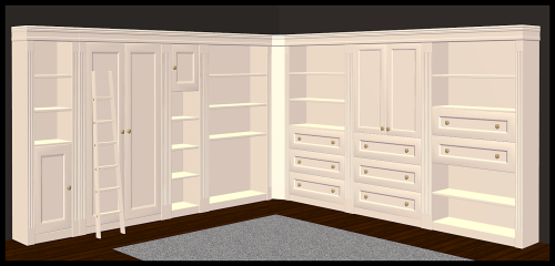 Nash Dressing Room Closet Units Repositoried and RecoloredI had an ask about these pieces by Nash em