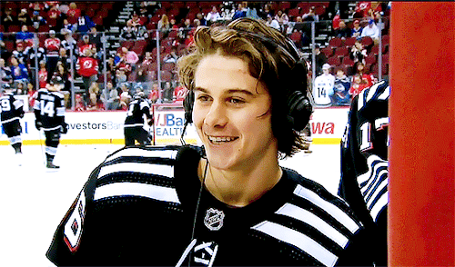Jack Hughes - Pregame Apr 3, 2022