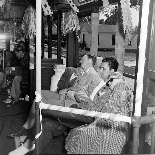 fuckyeahvintage-retro:  Streetcar party. Florida, 1942 © Bob Landry 