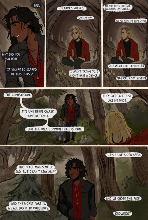 littlestpersimmon:Uri and Sethhere is a short excerpt from our comic, URI & THE WOLF, a story ab