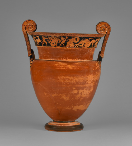 theancientwayoflife:~Attic Red-Figure Volute Krater.Artist/Maker: Attributed to Kleophrades Painter 