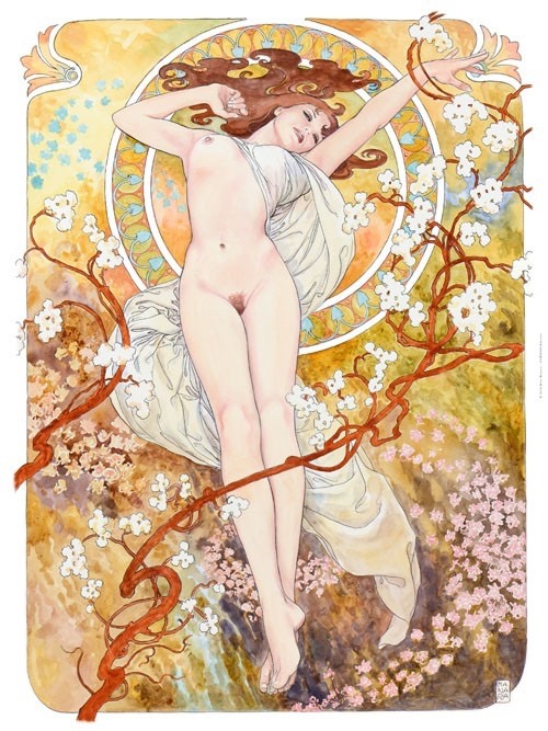 manara-fan-page:&lt;b&gt; Tribute to Mucha: Primavera